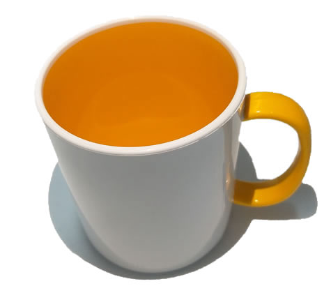 Caneca Linha Colors - Laranja.