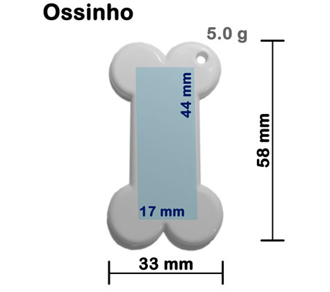 Chaveiro Personalizável - Ossinho.